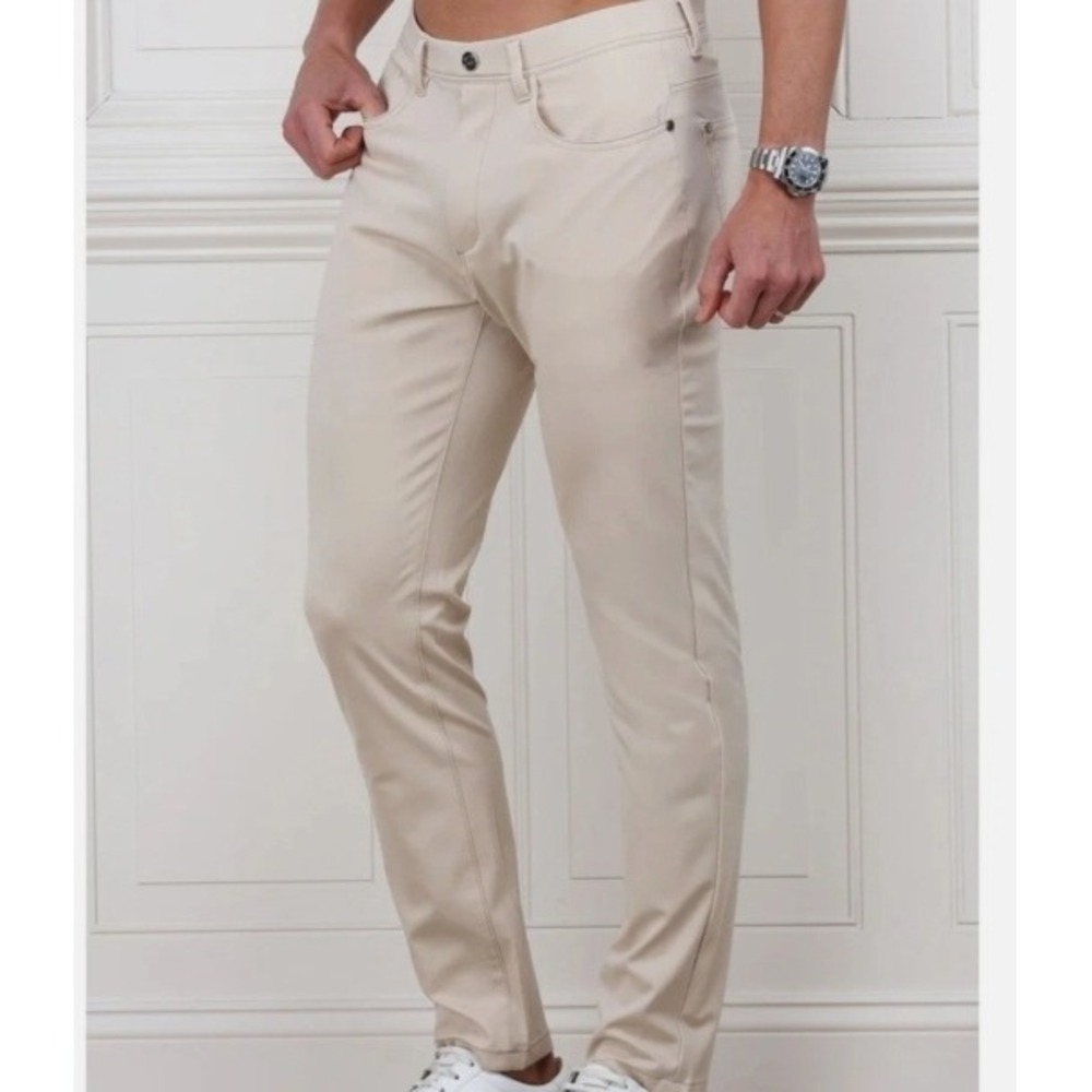 Collars & Co Apex Tech Pant‎ Performance Stretch Golf Chino 32/32 Khaki NWOT